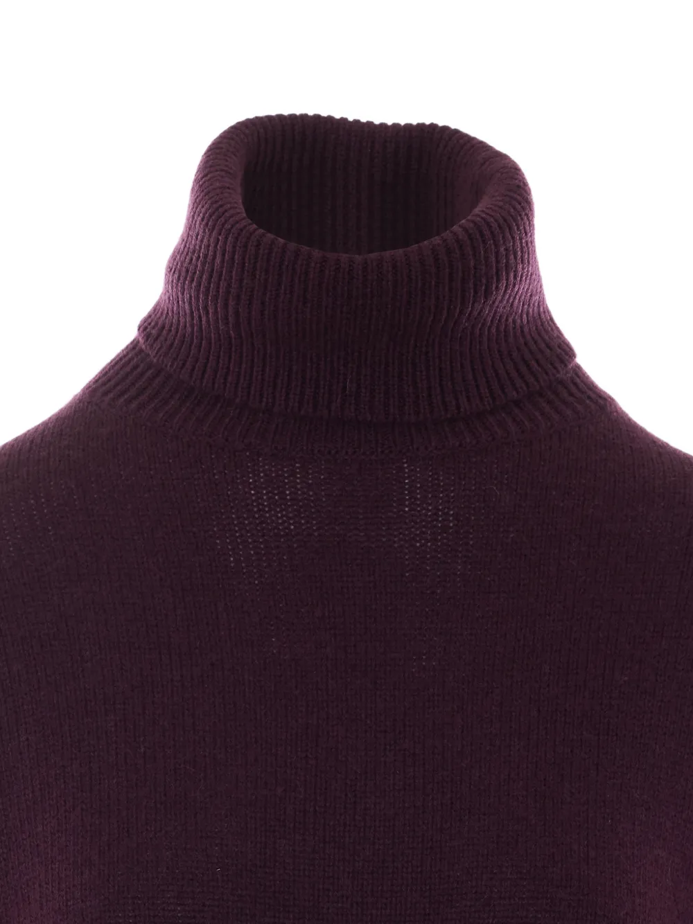 Allude high-neck drop-shoulder sweater Paars