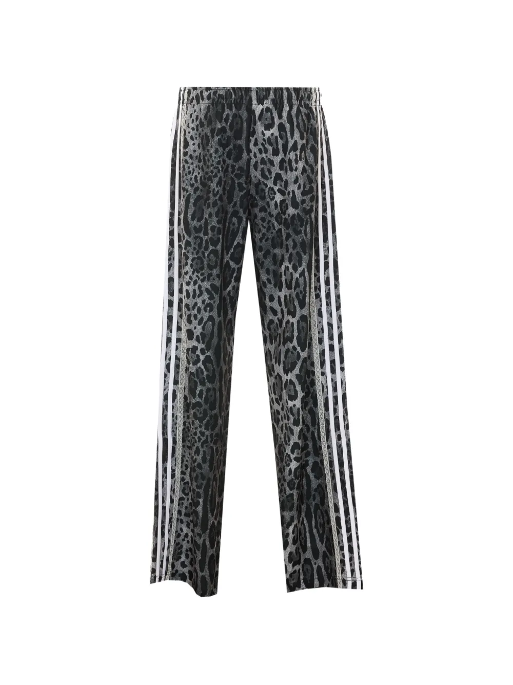 Aniye By Jodie trainingsbroek met luipaardprint en kanten afwerking Grijs