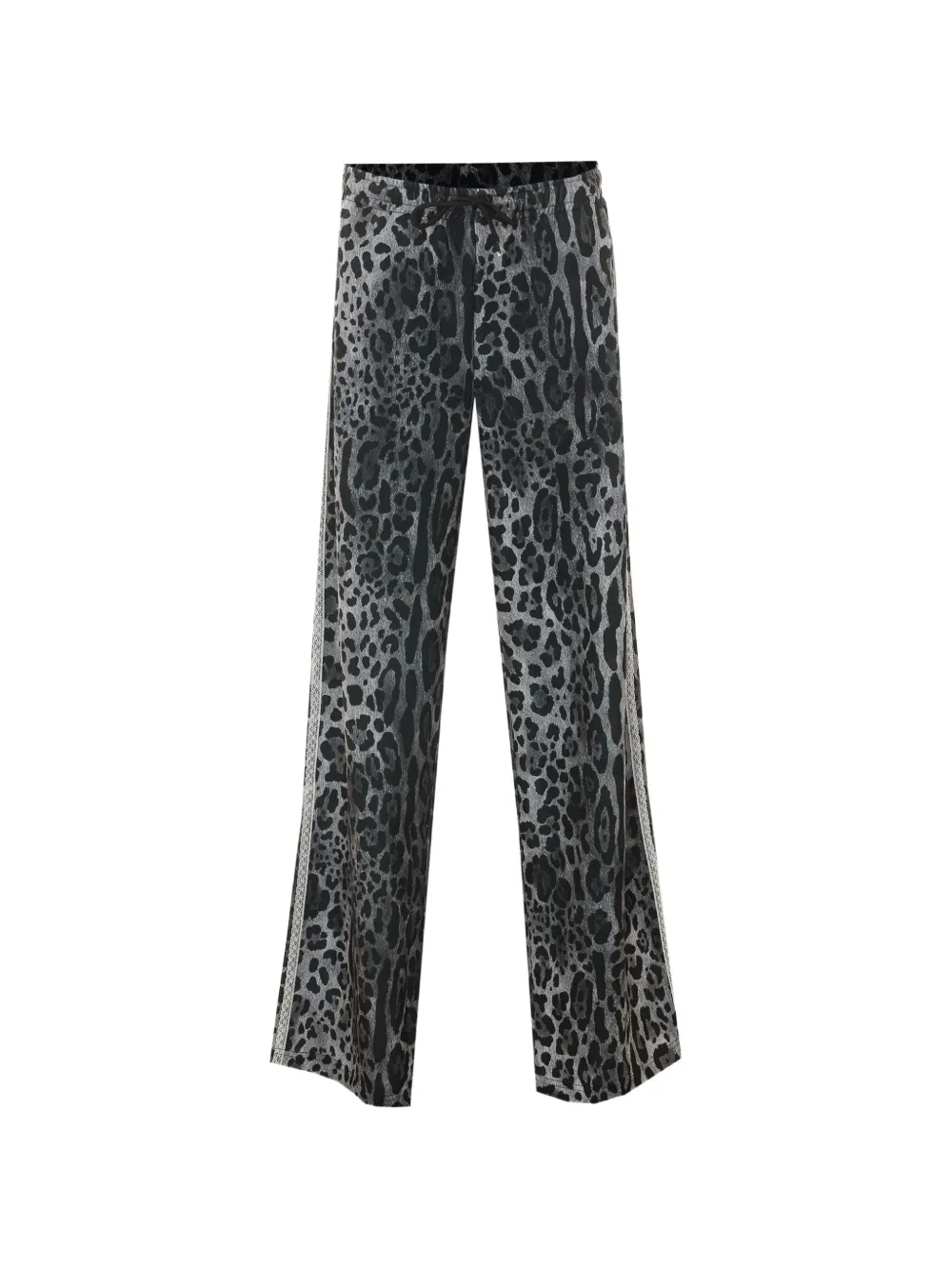 Aniye By Jodie leopard-print lace-trim track pants - Grigio