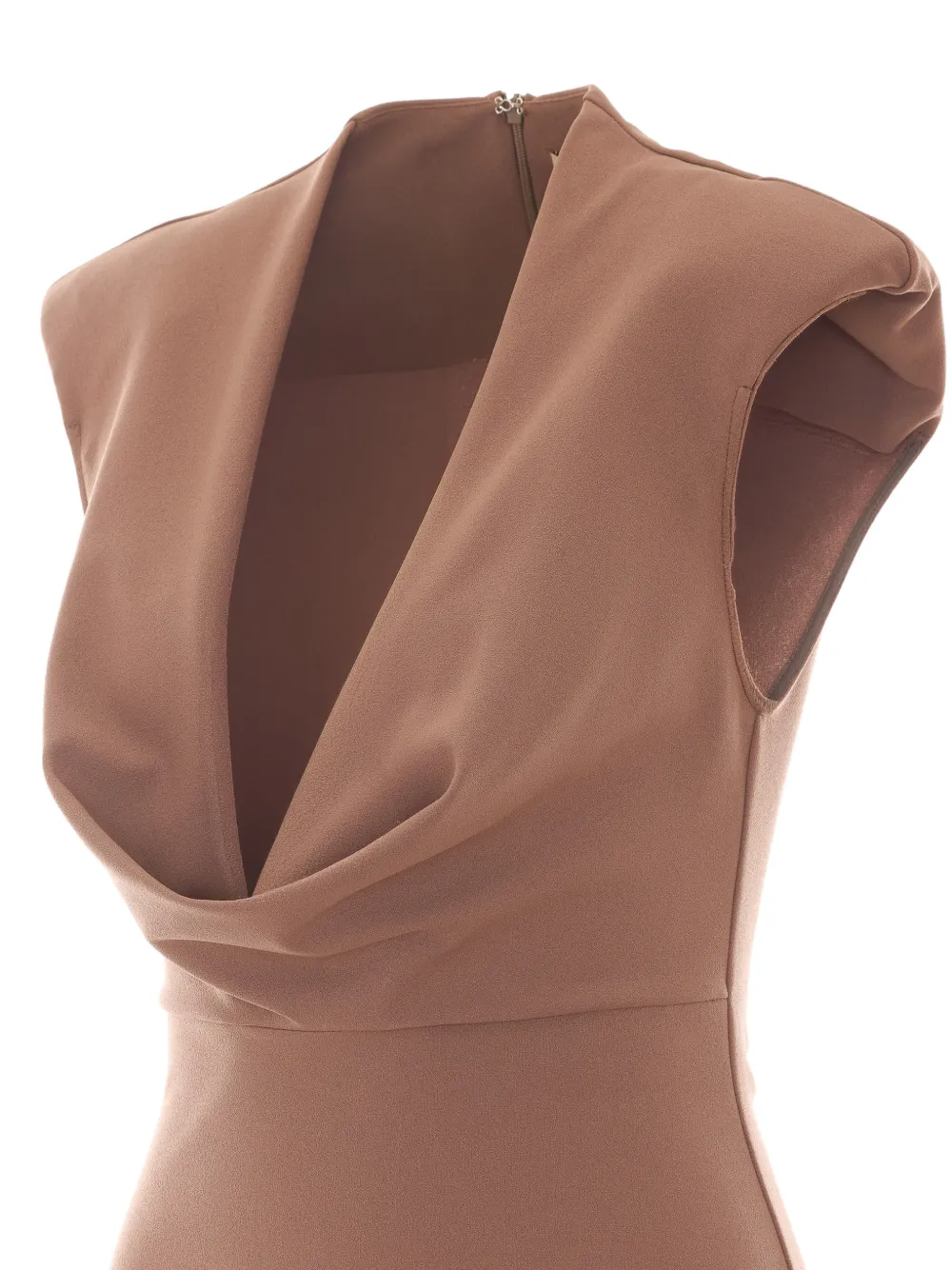 Aniye By Dina jabot-detail mini dress Bruin