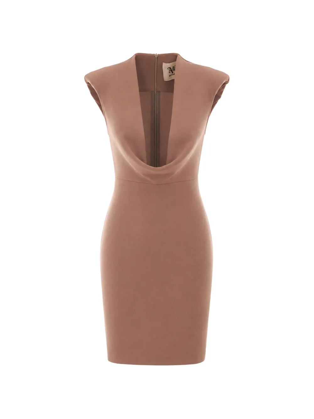Aniye By Dina jabot-detail mini dress Bruin