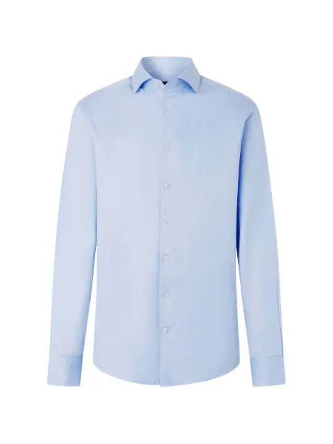 Hackett London chemise à motif de chevrons et col Knightsbridge