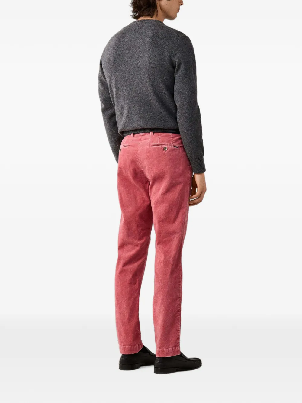 Hackett London Kensington ribfluwelen broek Rood