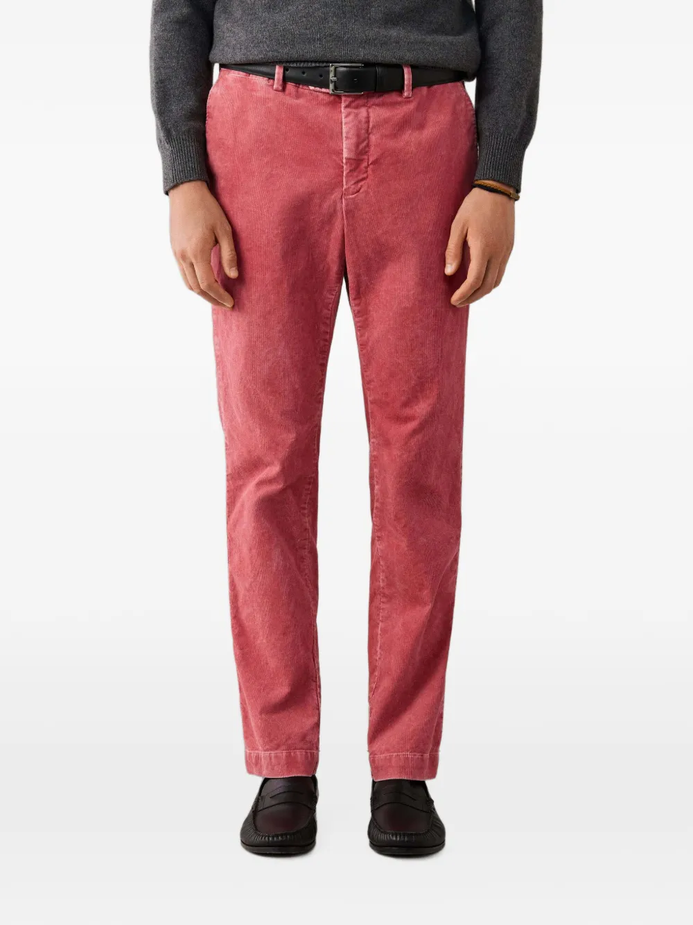 Hackett London Kensington ribfluwelen broek Rood