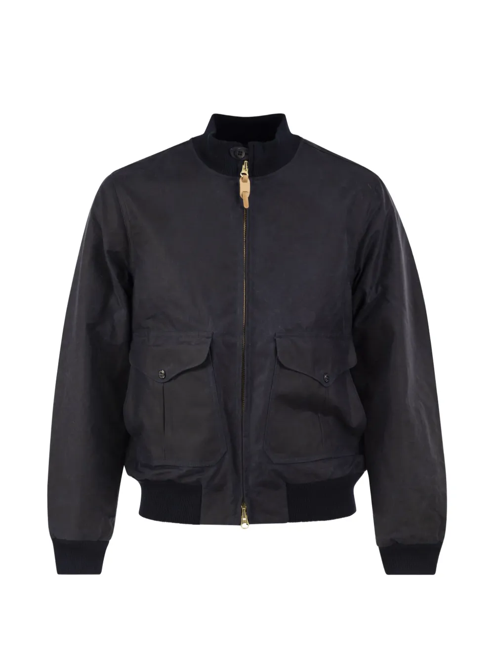 Ceccarelli waxed cotton bomber jacket - Schwarz