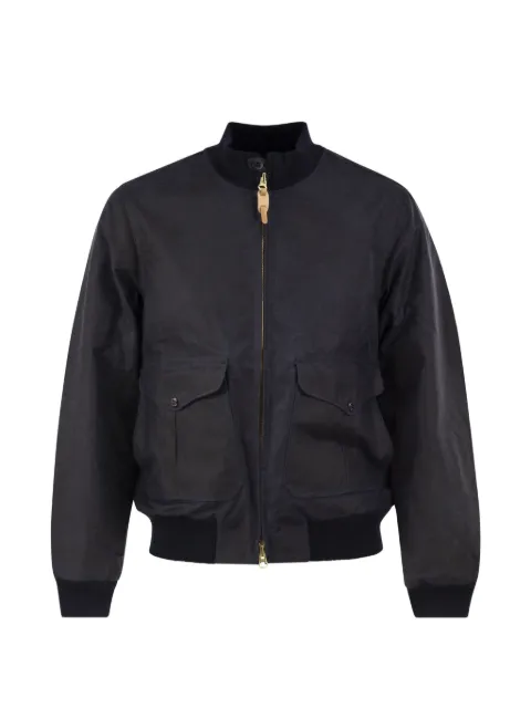 Ceccarelli waxed cotton bomber jacket