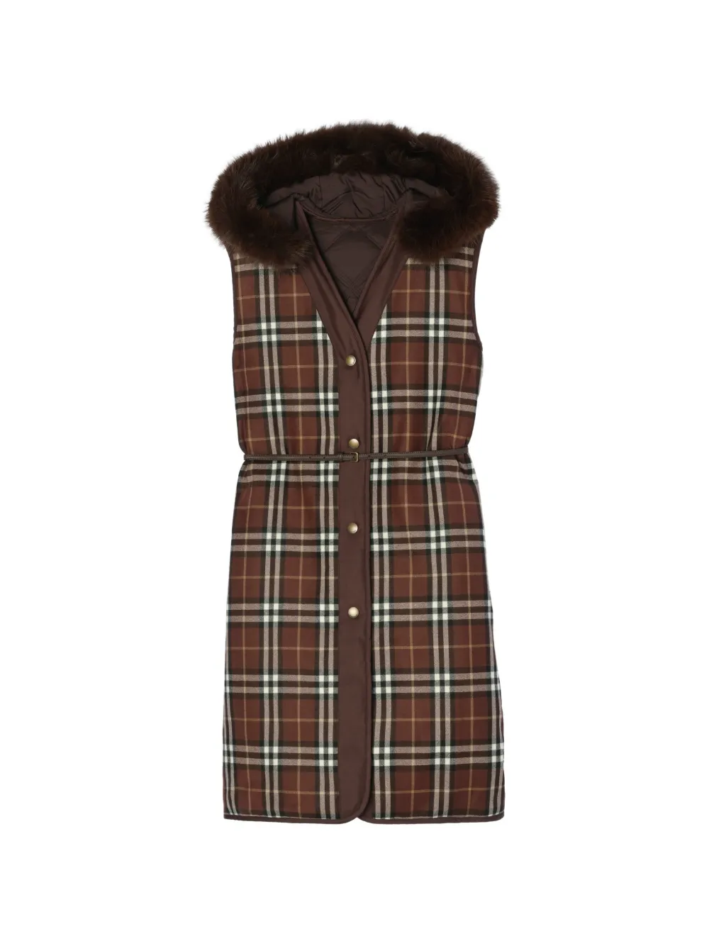 Burberry Wendbare Ashfields Kapuzenweste - Braun