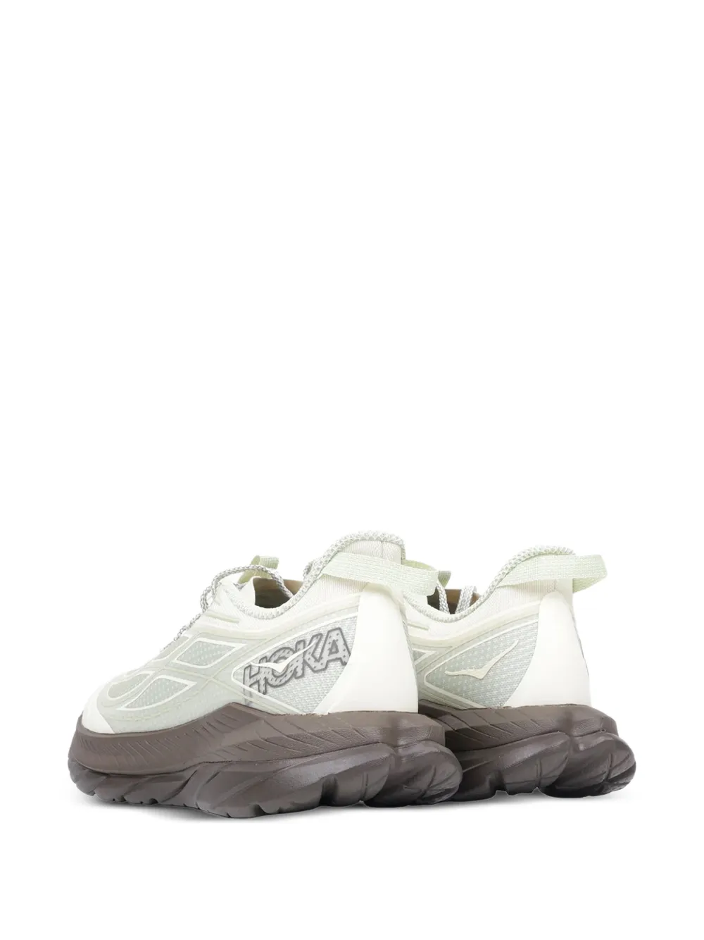 HOKA logo-print panelled sneakers Beige