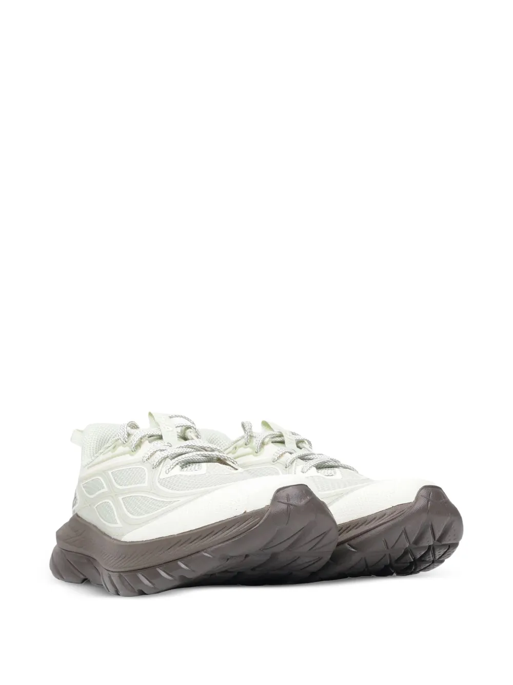 HOKA logo-print panelled sneakers Beige