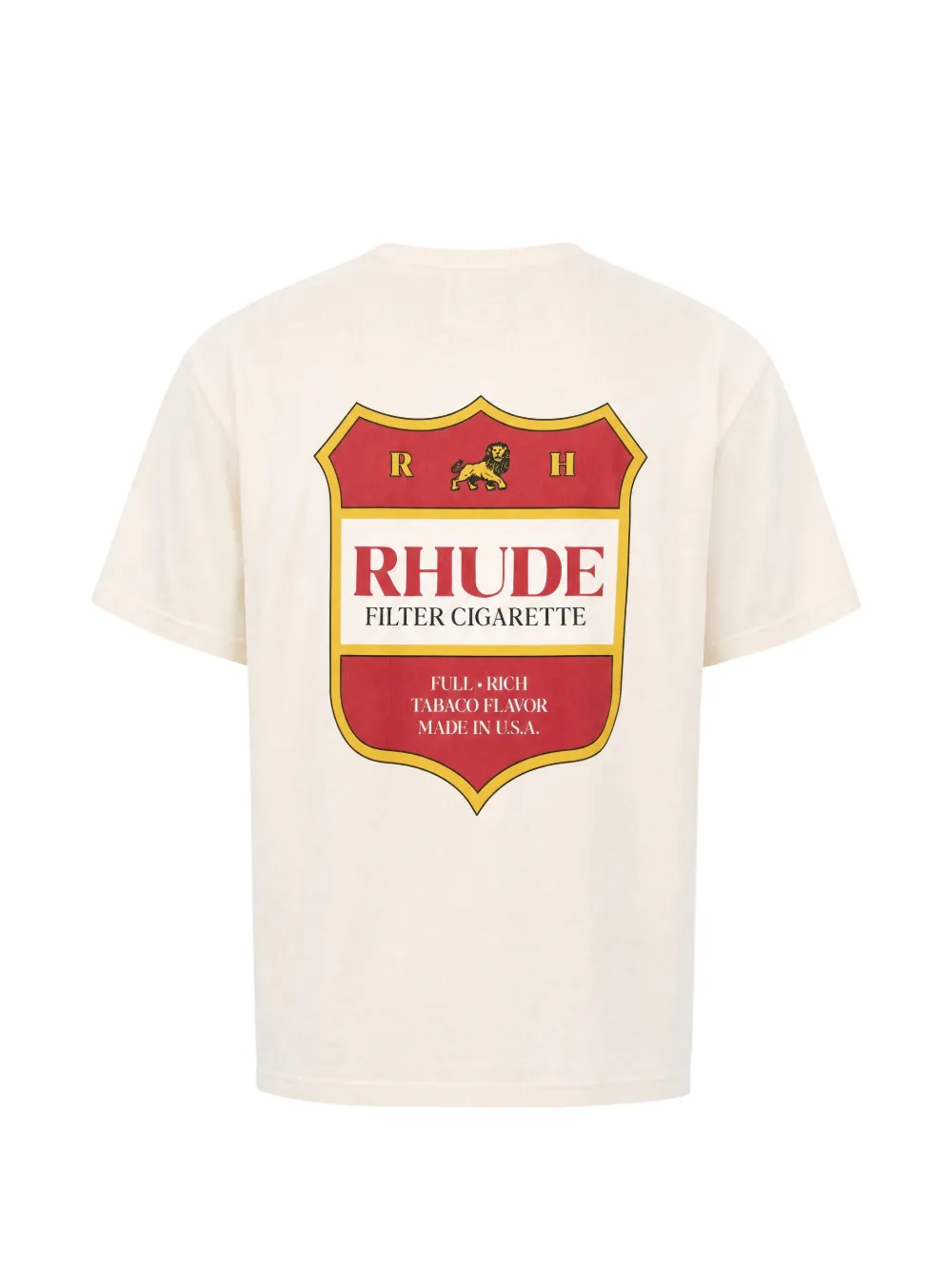 RHUDE Katoenen T-shirt met logoprint Beige
