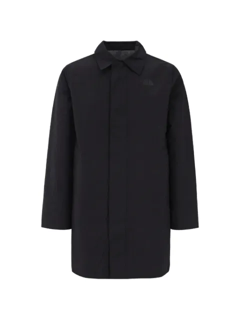 The North Face logo-embroidered concealed-fastening coat