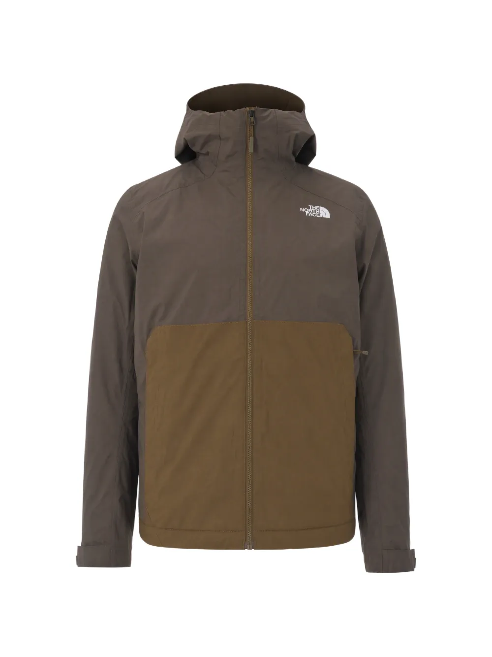 The North Face hooded colour-block jacket - Verde