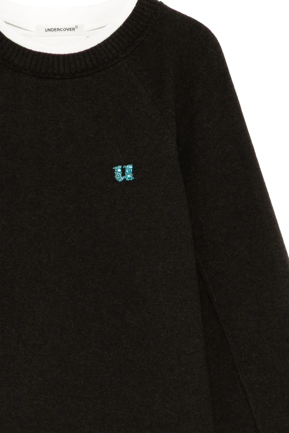 Undercover Trui verfraaid met kristallen en raglan mouwen Bruin
