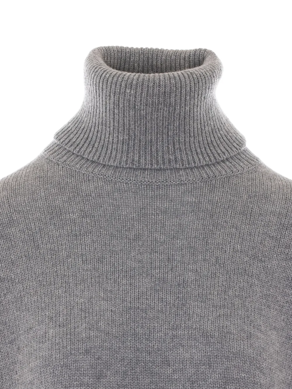 Allude high-neck drop-shoulder sweater Grijs