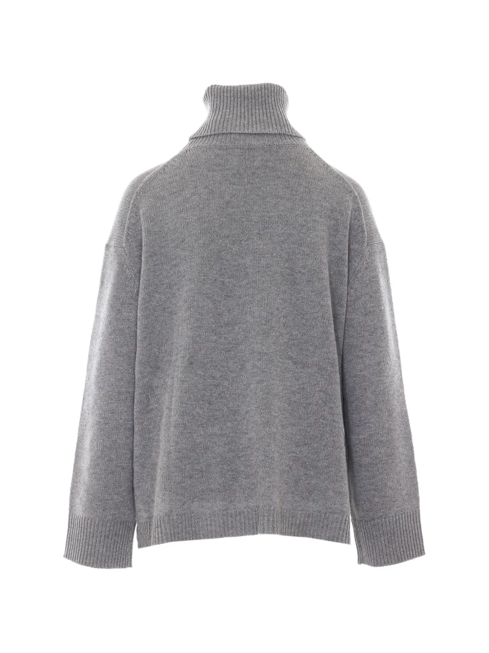 Allude high-neck drop-shoulder sweater Grijs