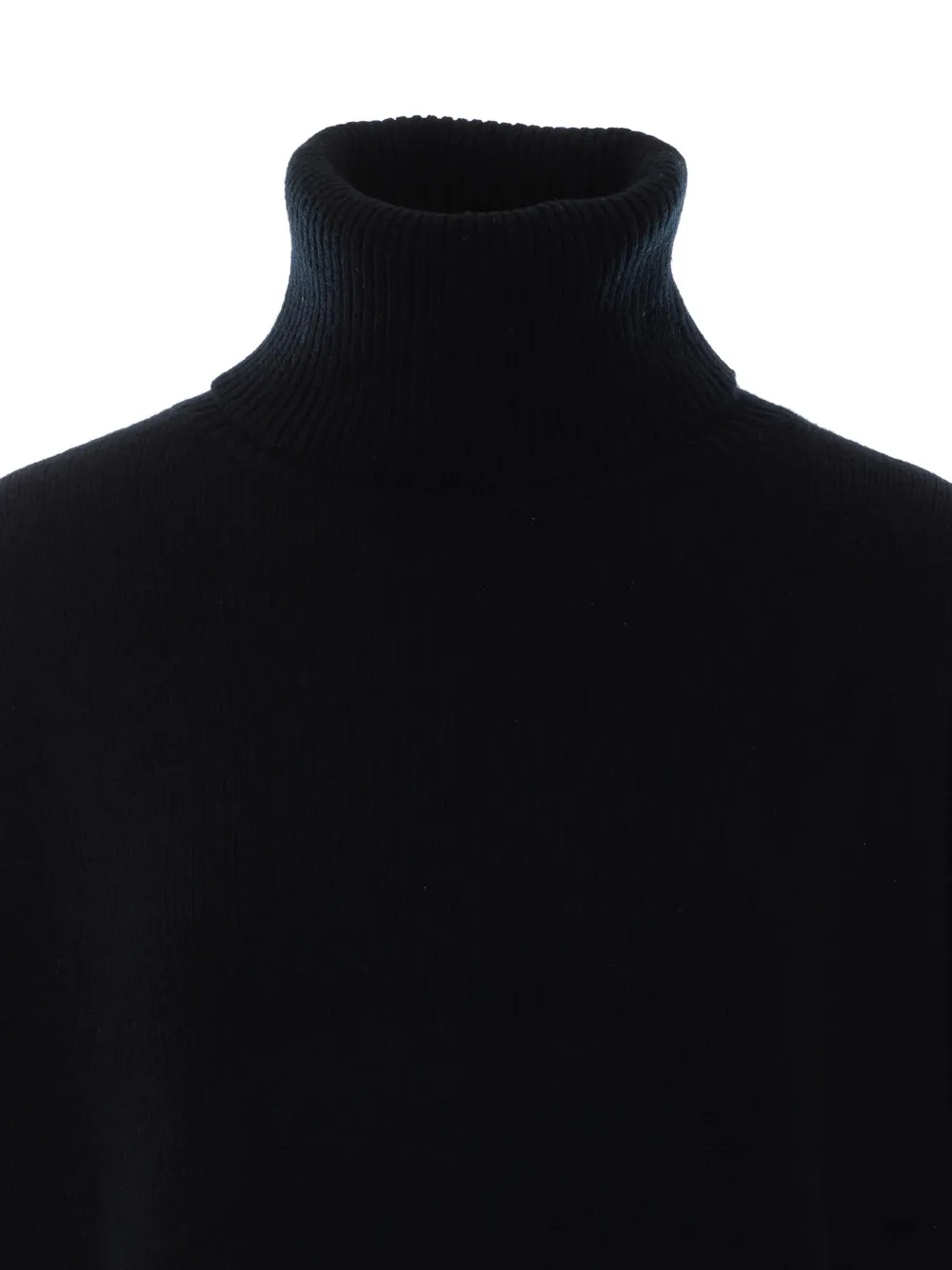 Allude roll-neck drop-shoulder sweater Zwart