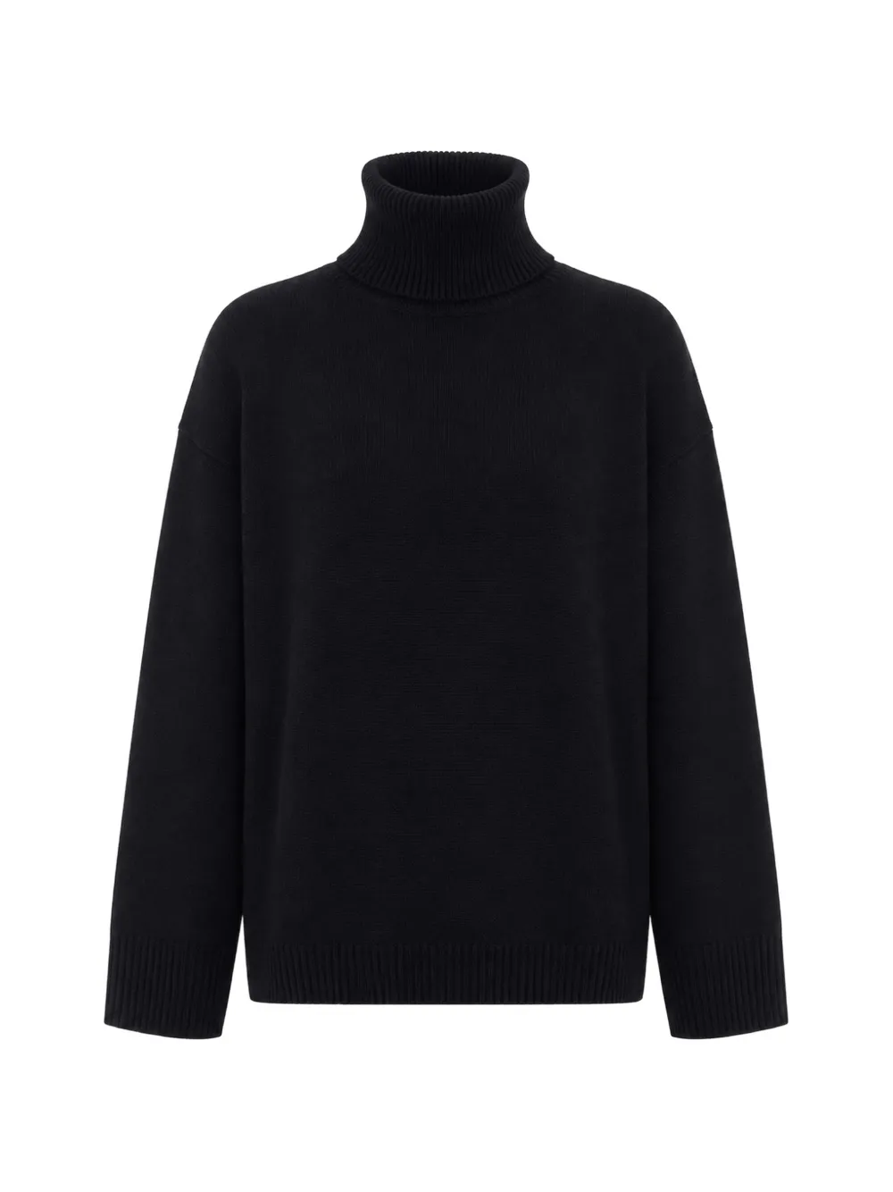 Allude roll-neck drop-shoulder sweater