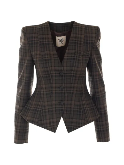 Aniye By Mini Noa check-pattern blazer