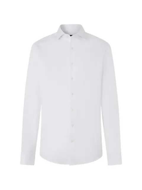 Hackett London chemise en coton à motif de chevrons