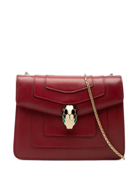 Bvlgari Pre-Owned 2000-2026 Small Leather Square Serpenti Forever Chain crossbody bag