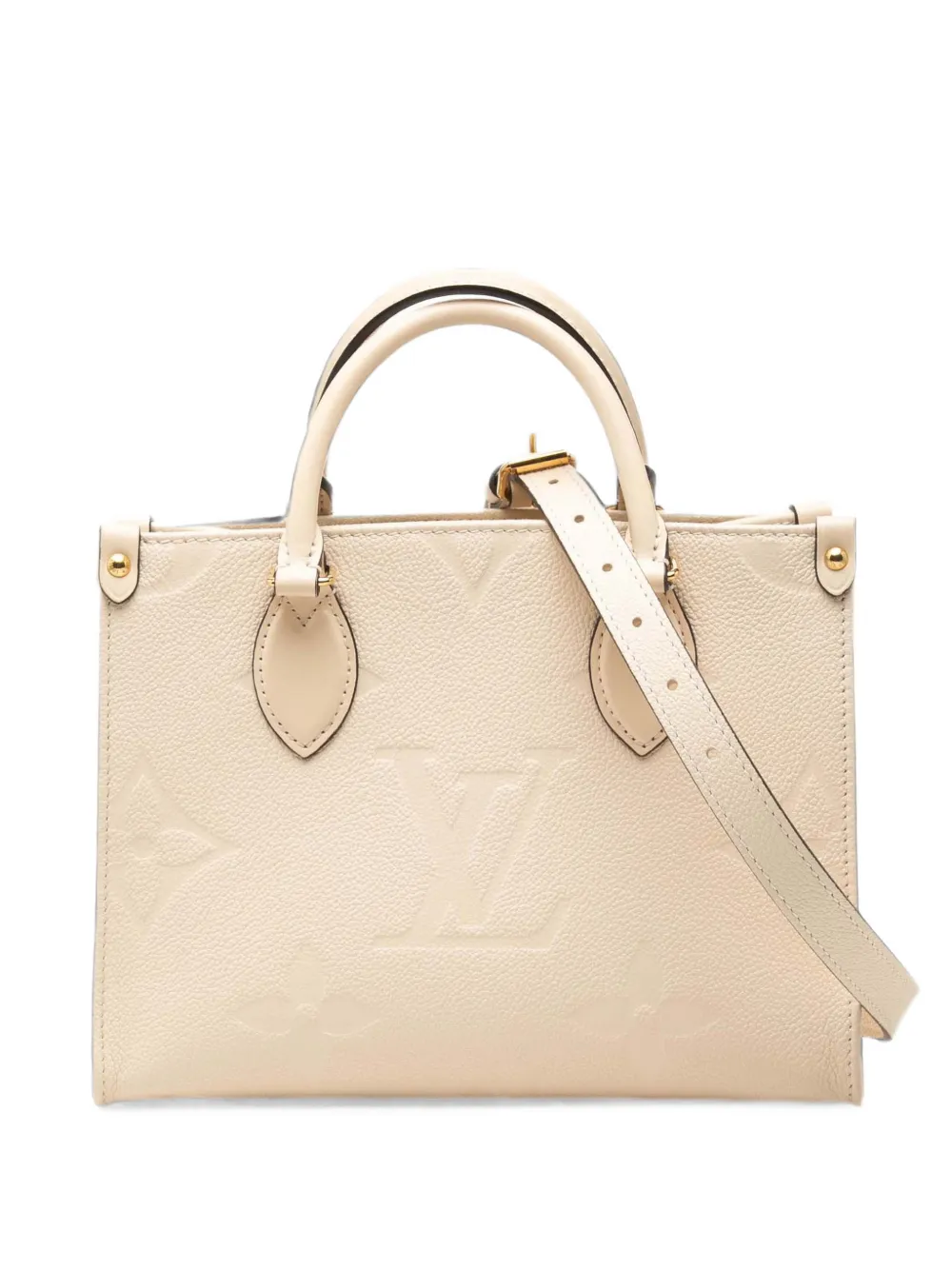 Louis Vuitton Pre-Owned Borsa a tracolla OnTheGo PM in pelle Monogram Empreinte 2021-2026 - Toni neutri