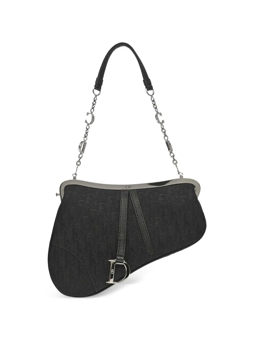 Christian Dior Pre-Owned 2003 Trotter Saddle Schultertasche - Schwarz