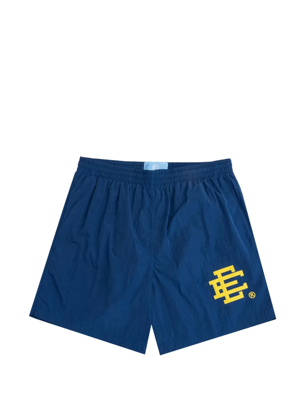 ERIC EMANUEL EE logo-print drawstring swim shorts - Blau