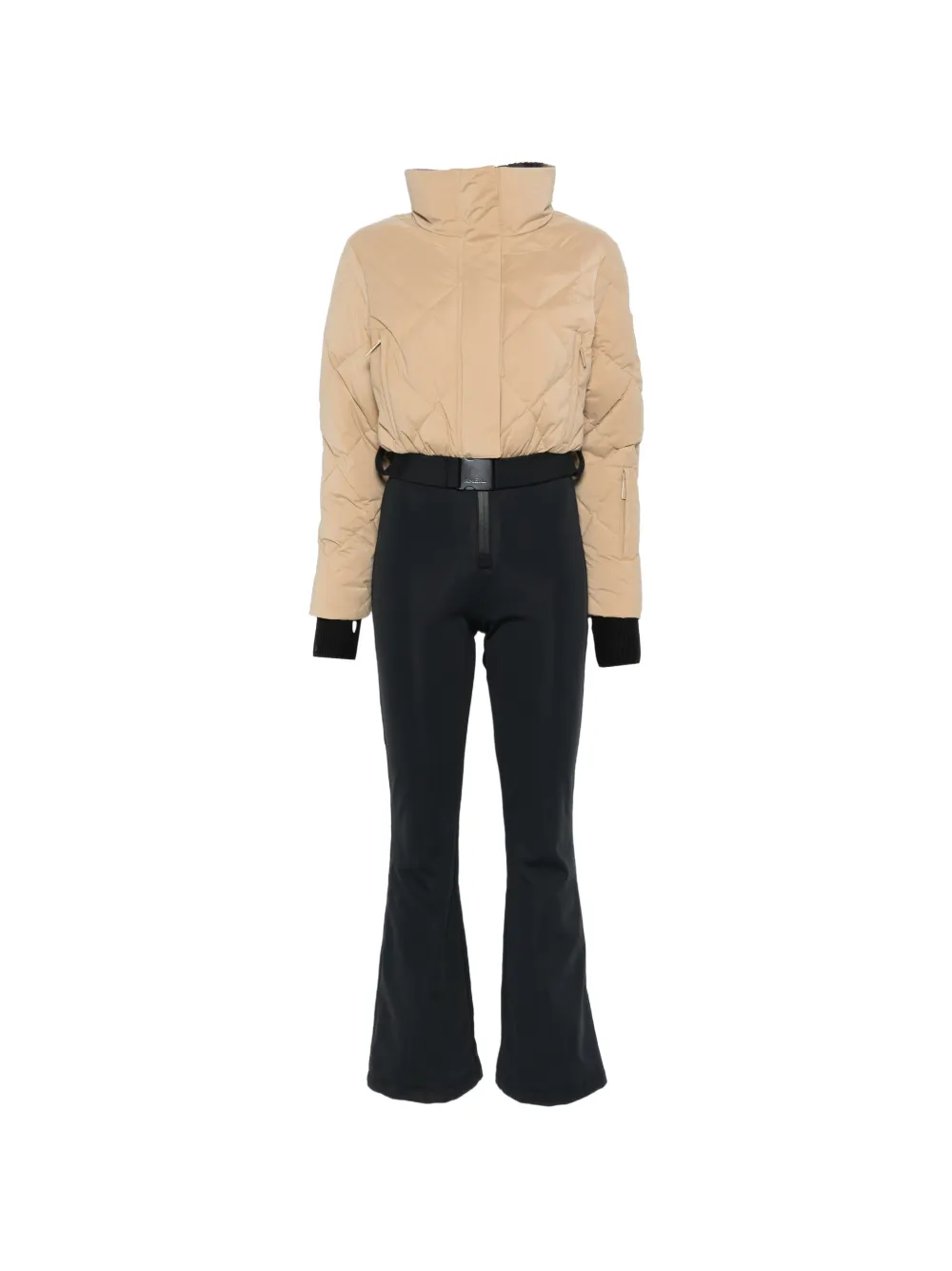 AMERL Saskia belted quilted ski suit - Schwarz