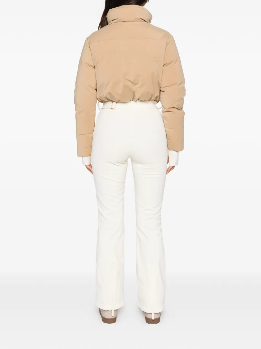 AMERL Saskia belted ski suit Beige