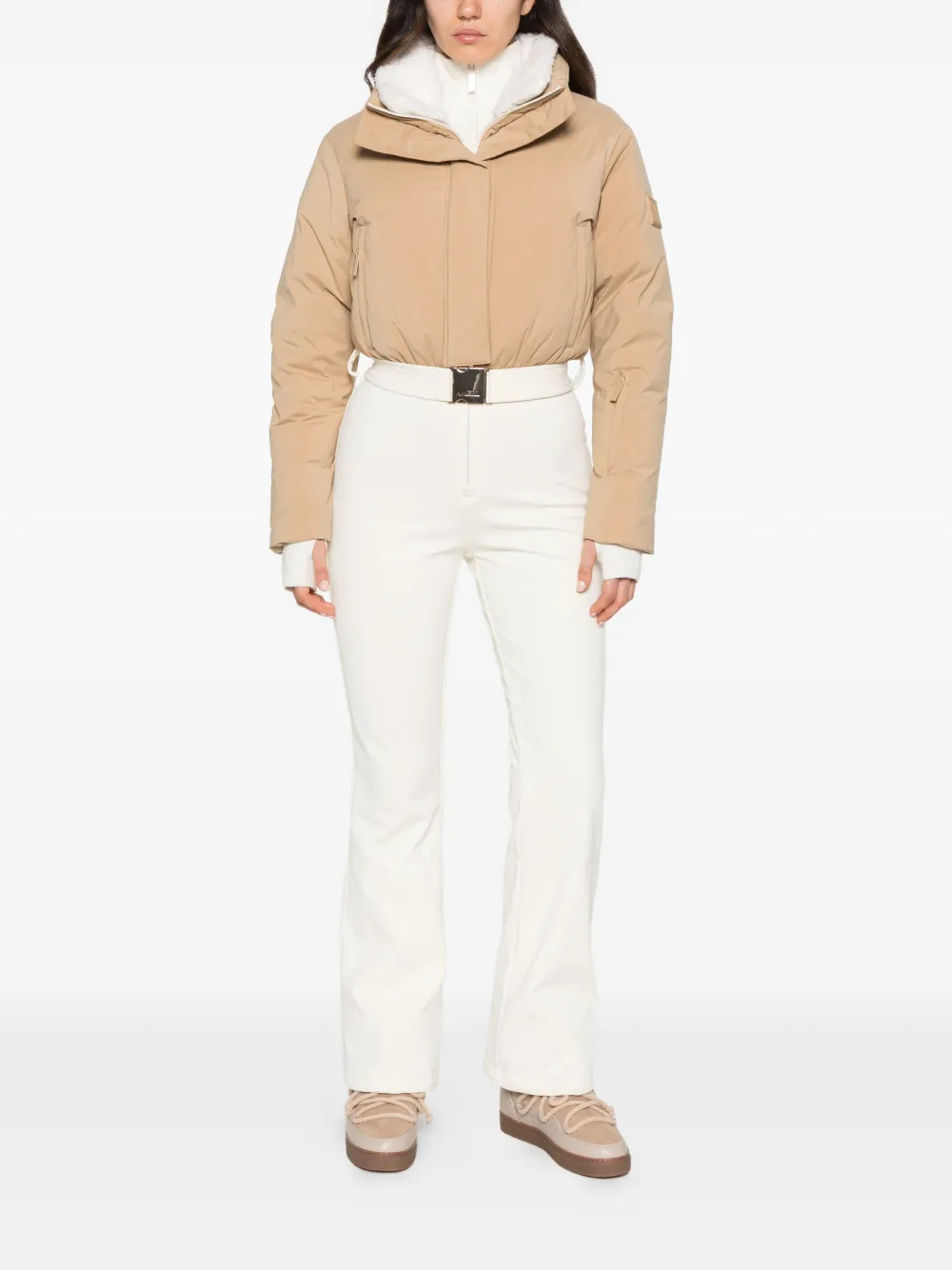 AMERL Saskia belted ski suit - Nude