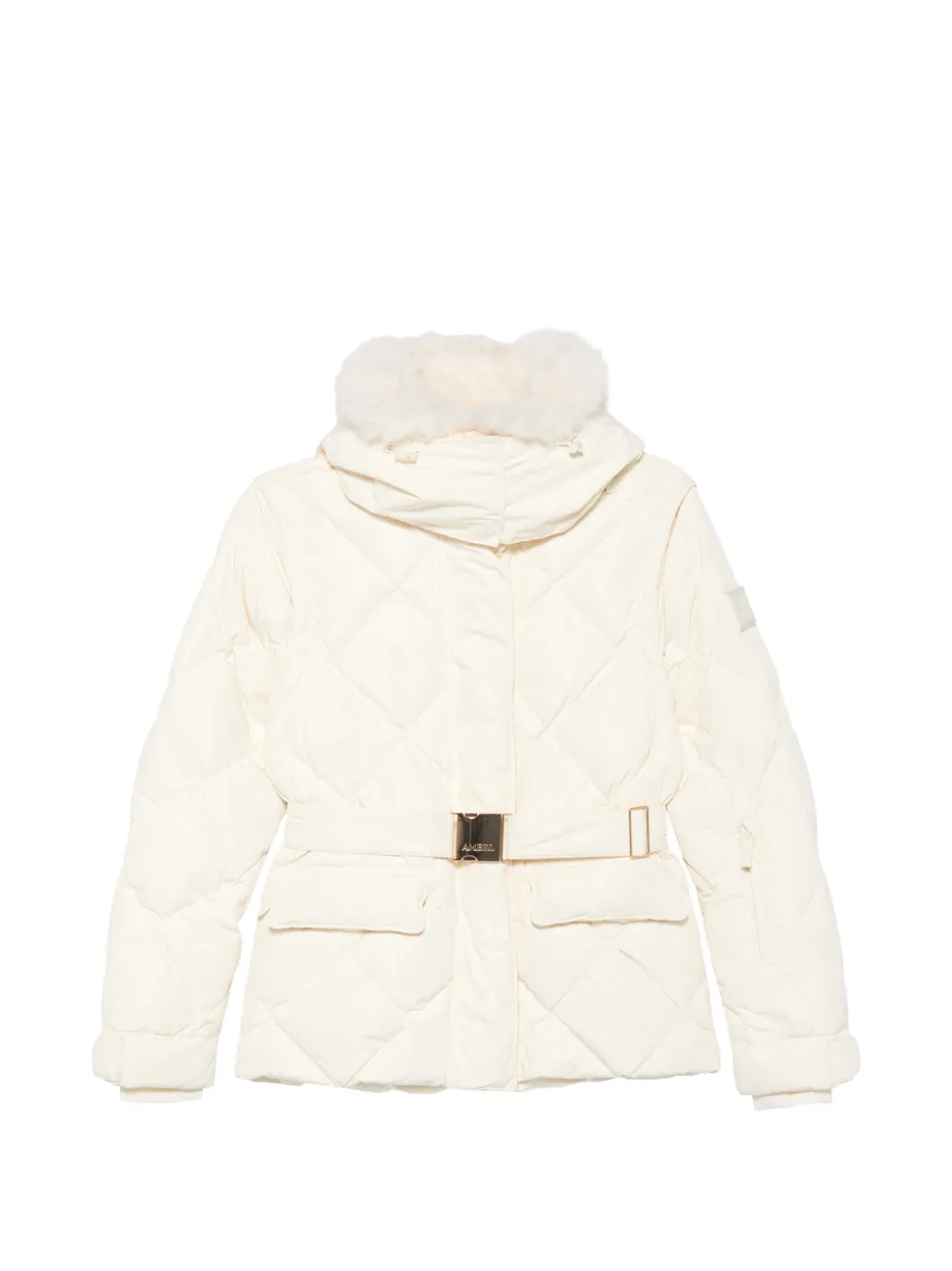 AMERL Bettina quilted hooded jacket - Weiß