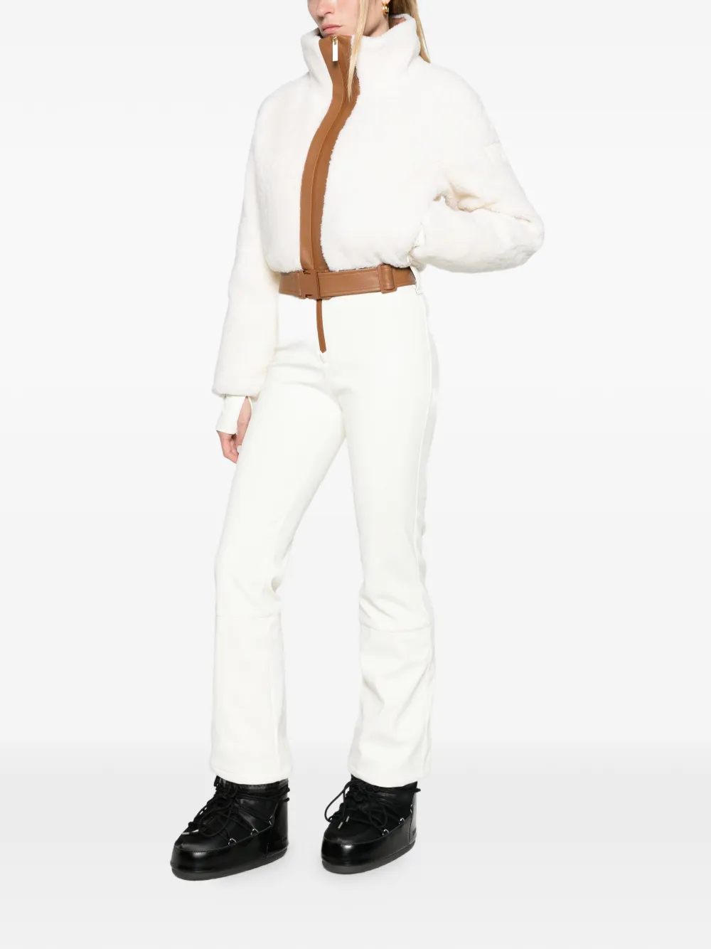 AMERL Gia shearling ski suit Wit