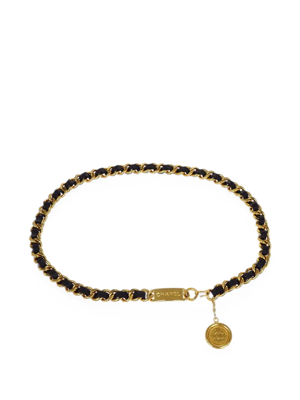 CHANEL Pre-Owned Cintura a catena Medallion 1990-2000 - Nero
