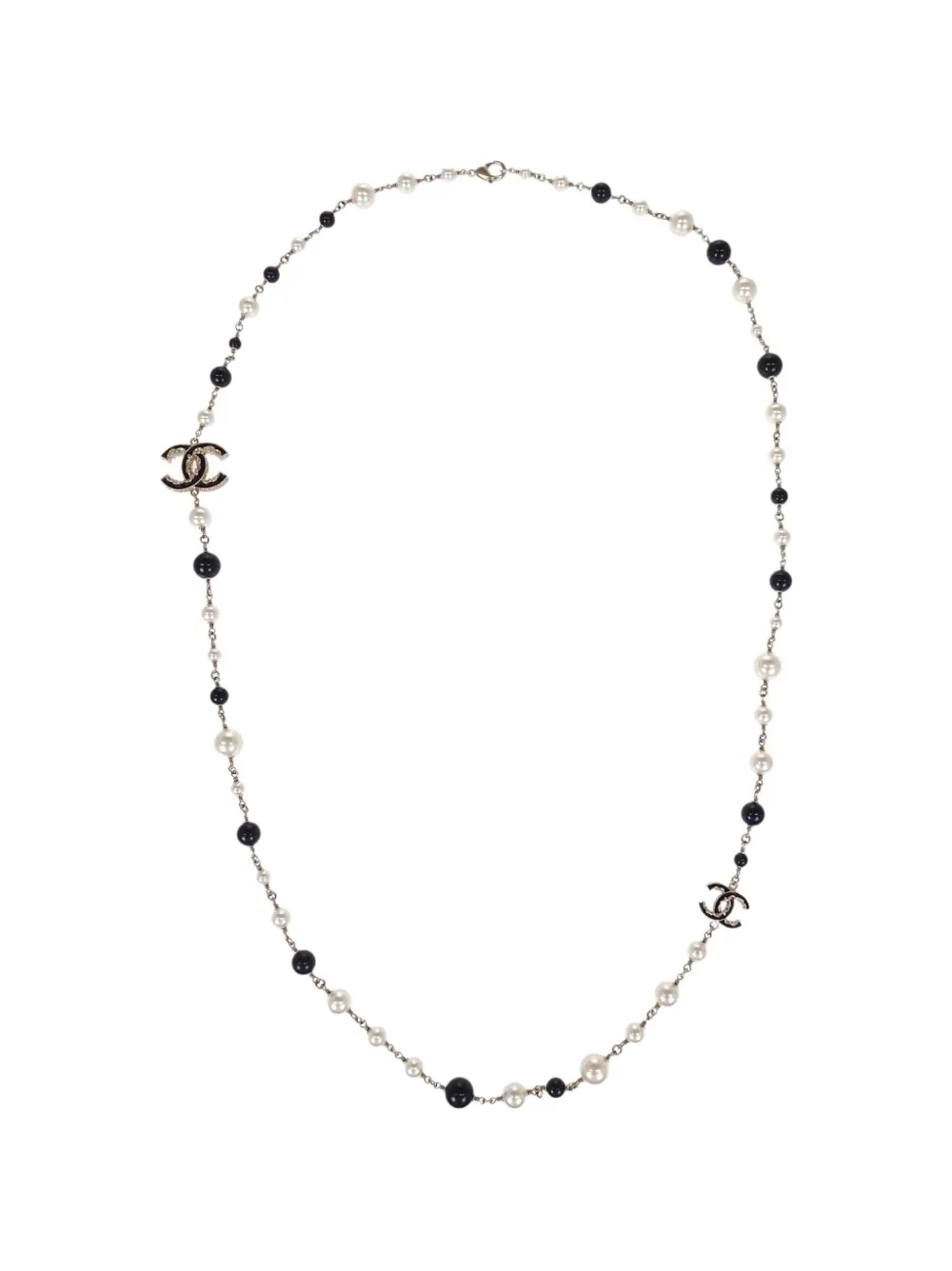 CHANEL Pre-Owned Collana di perle CC - Oro