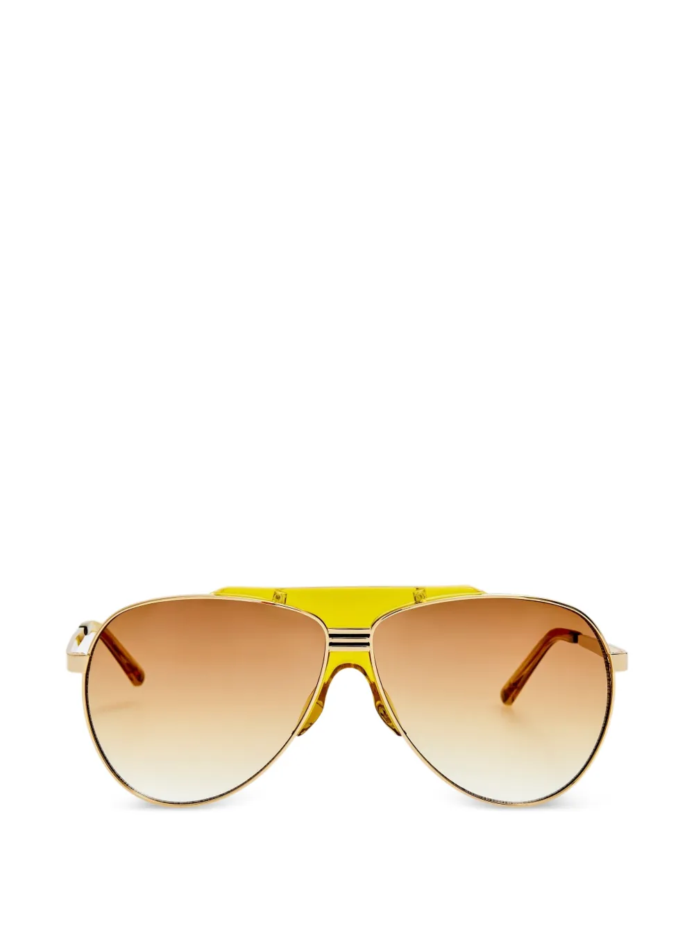 The Attico x Linda farrow Amelia sunglasses - Oro