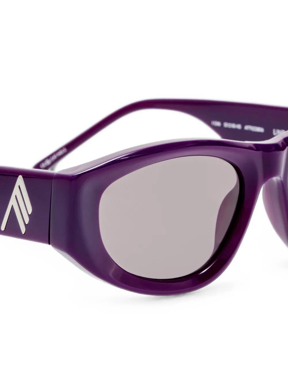 The Attico x Linda Farrow Marfa zonnebril Paars