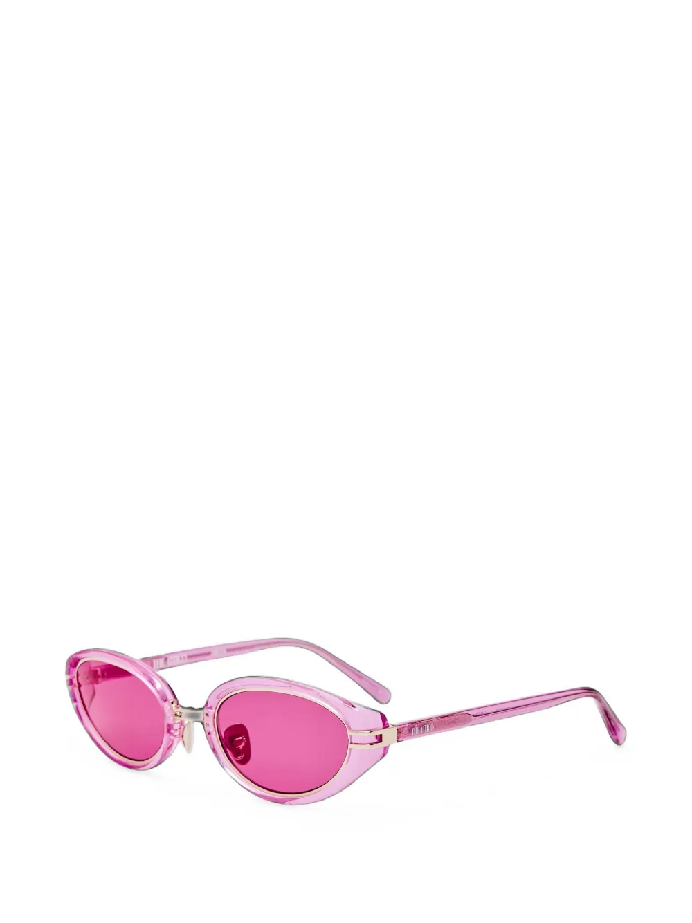 The Attico x Linda Farrow Ambra zonnebril Roze