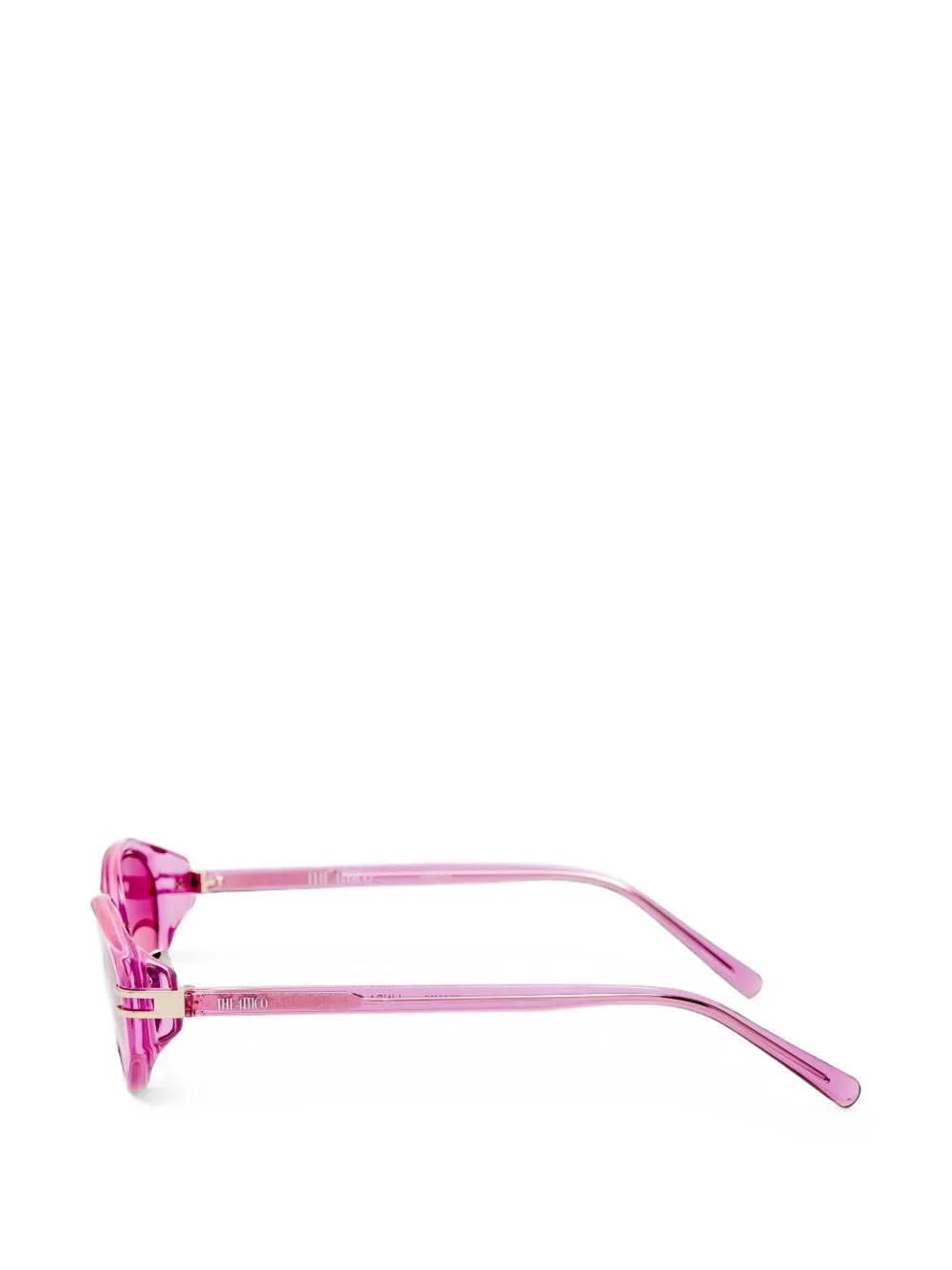 The Attico x Linda Farrow Ambra zonnebril Roze