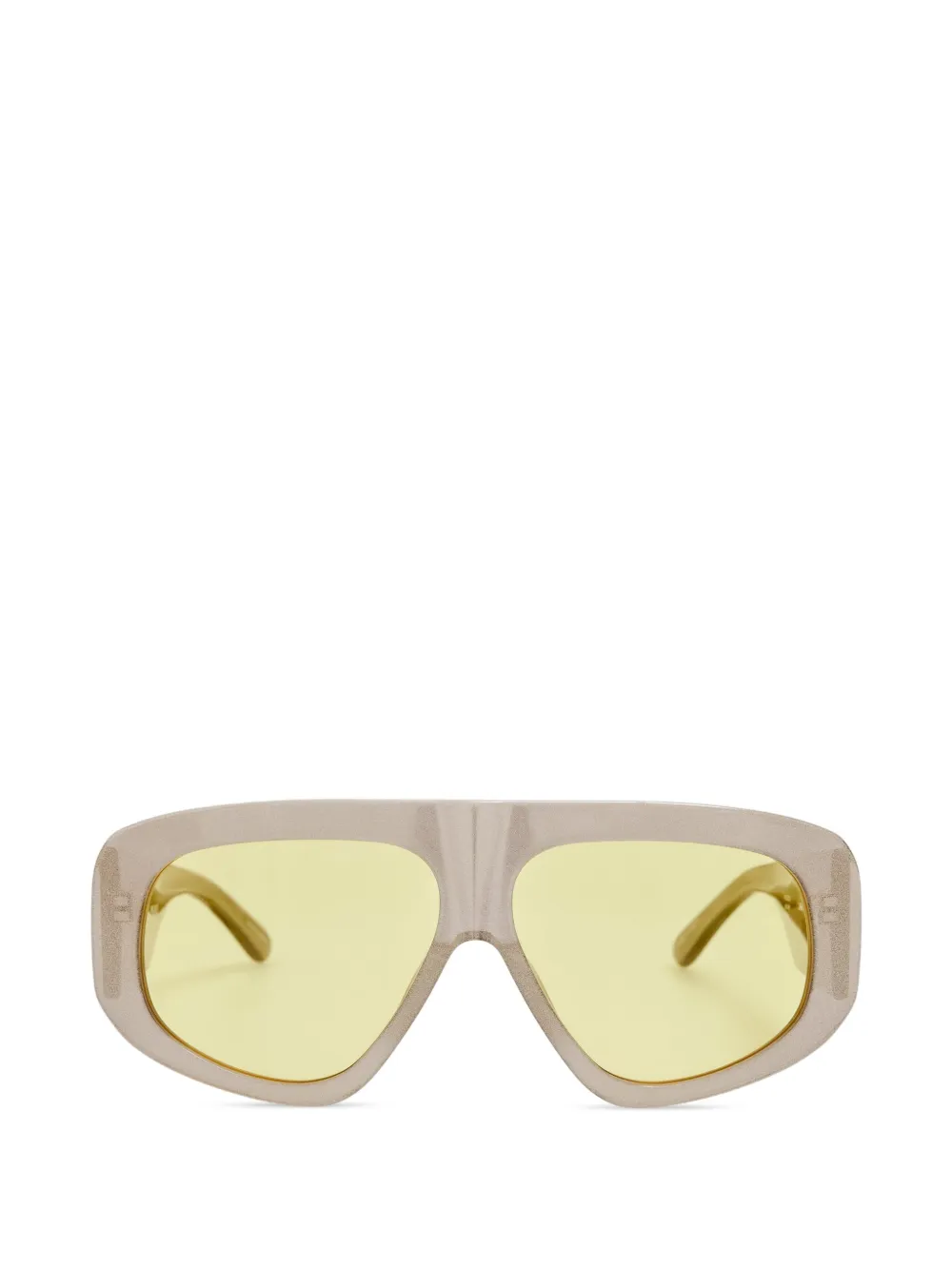 The Attico x Linda Farrow Milano pilot-frame sunglasses - Toni neutri