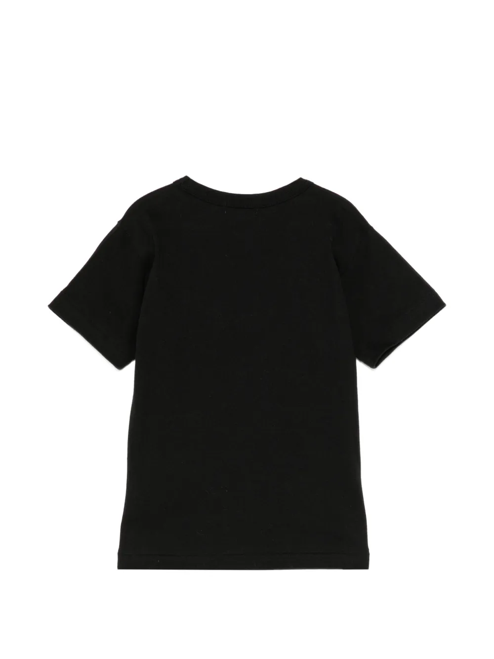 Comme Des Garçons Play Kids T-shirt met hartvormige logo-patch Zwart