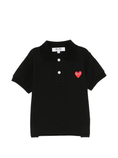 Comme Des Garçons Play Kids heart-patch polo shirt