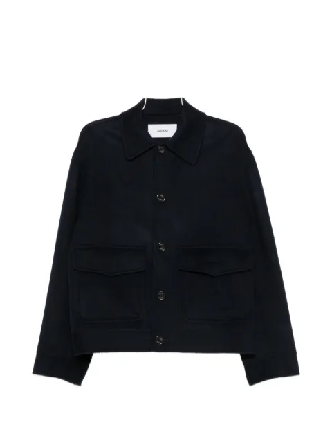 Lardini button-up pocket-detail shirt jacket