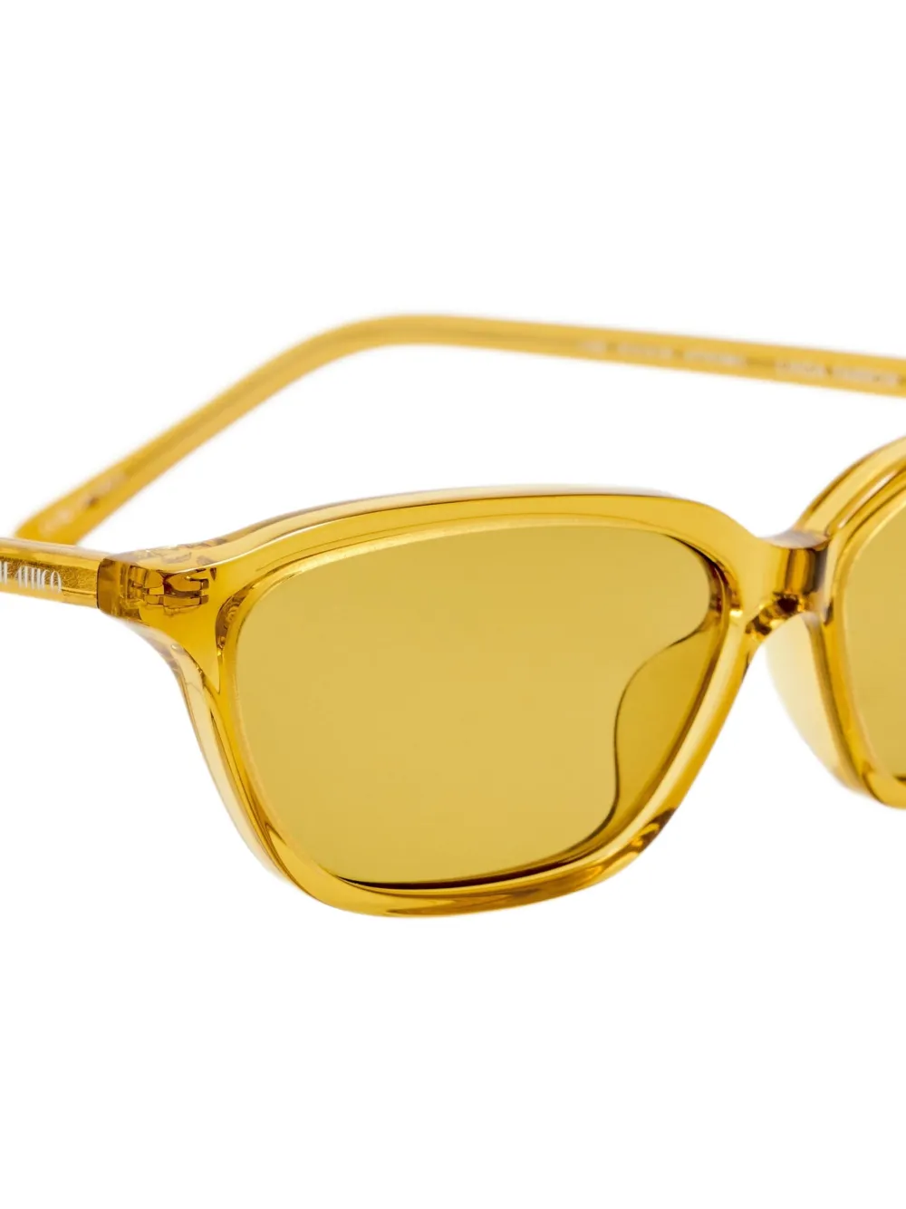 The Attico x Linda Farrow Libby sunglasses Geel