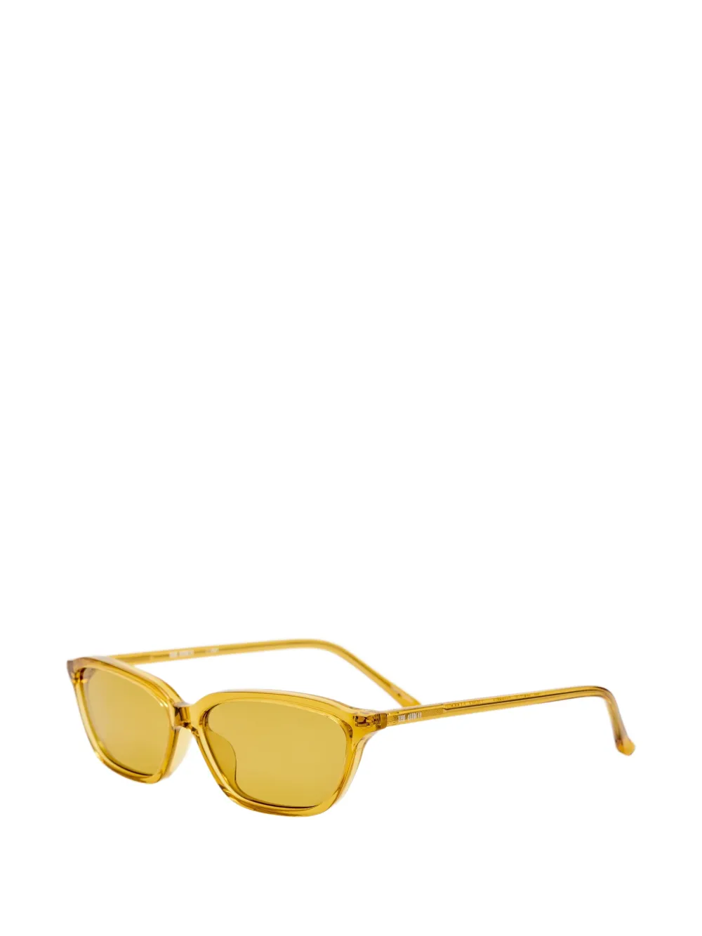 The Attico x Linda Farrow Libby sunglasses Geel