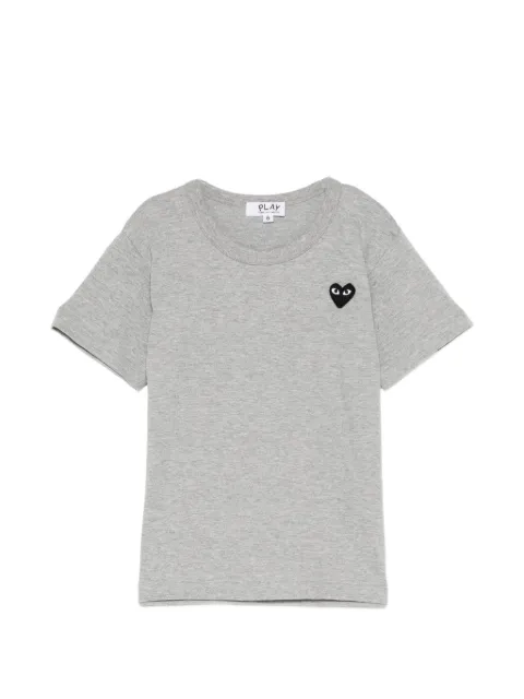 Comme Des Garçons Play Kids 하트 로고 패치 티셔츠