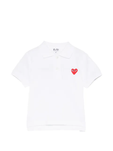 Comme Des Garçons Play Kids Heart logo-patch polo shirt