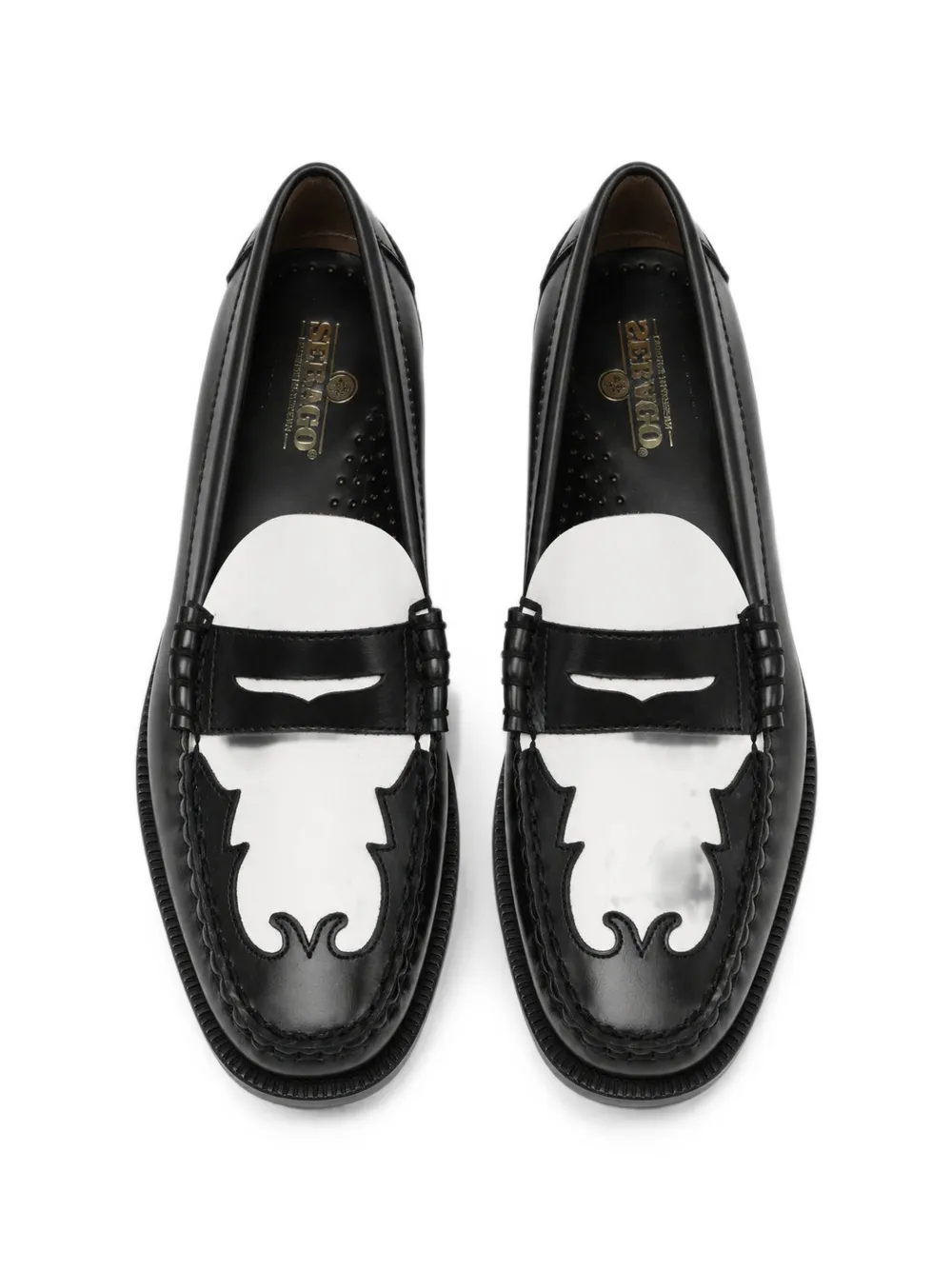 Sebago Dan Scarabeo leren loafers Zwart