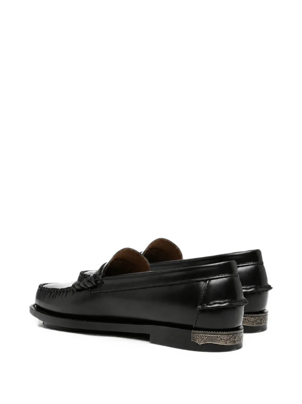 Sebago Dan Scarabeo leren loafers Zwart