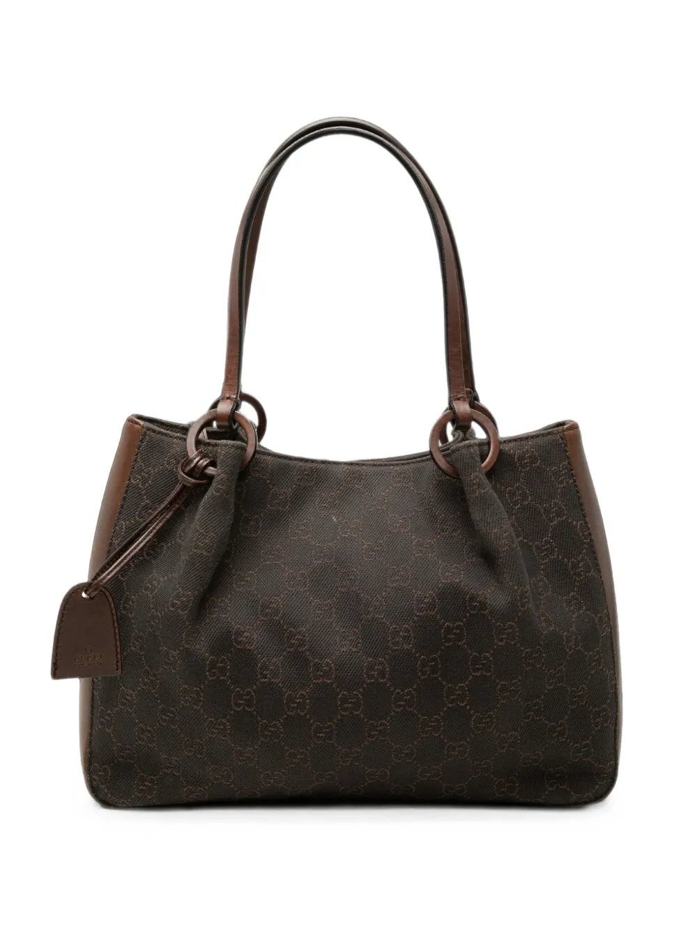 Gucci Pre-Owned 2000-2015 GG Denim shoulder bag - Braun