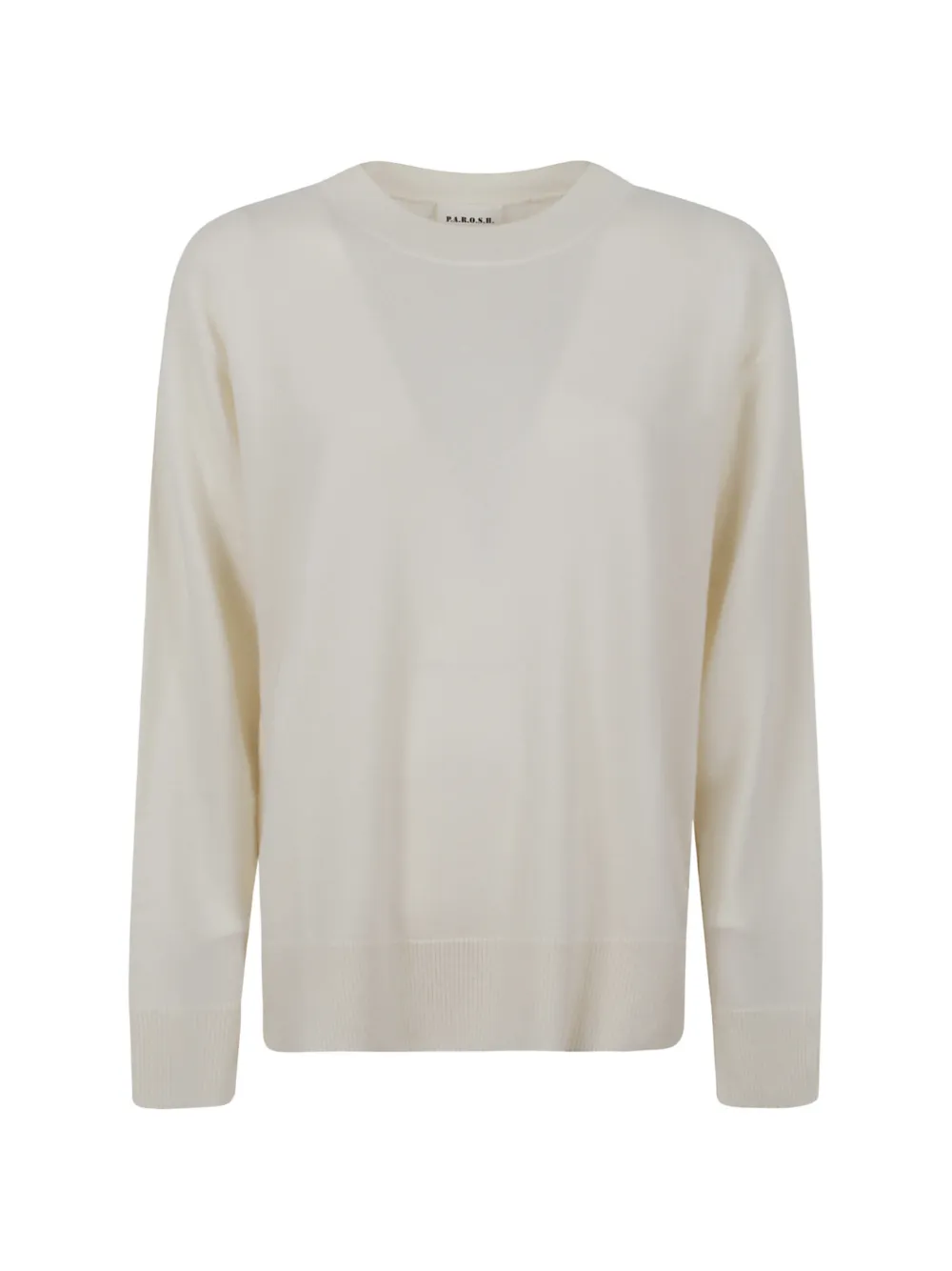 P.A.R.O.S.H. crew-neck long-sleeve sweater - Bianco